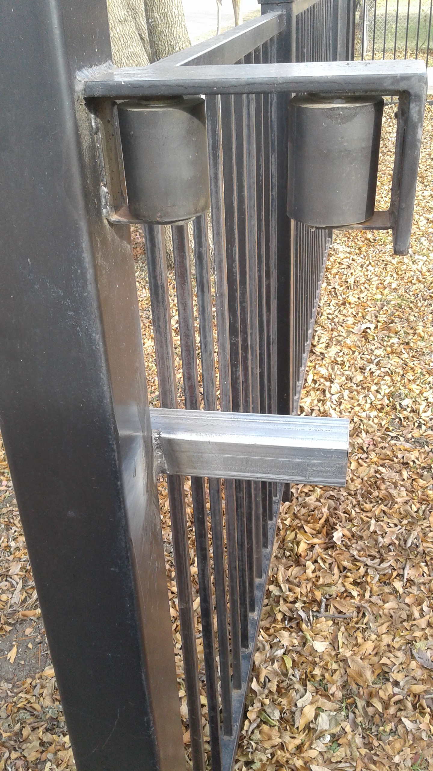 Sliding Gate Stop and Roller Guides Welding Repair